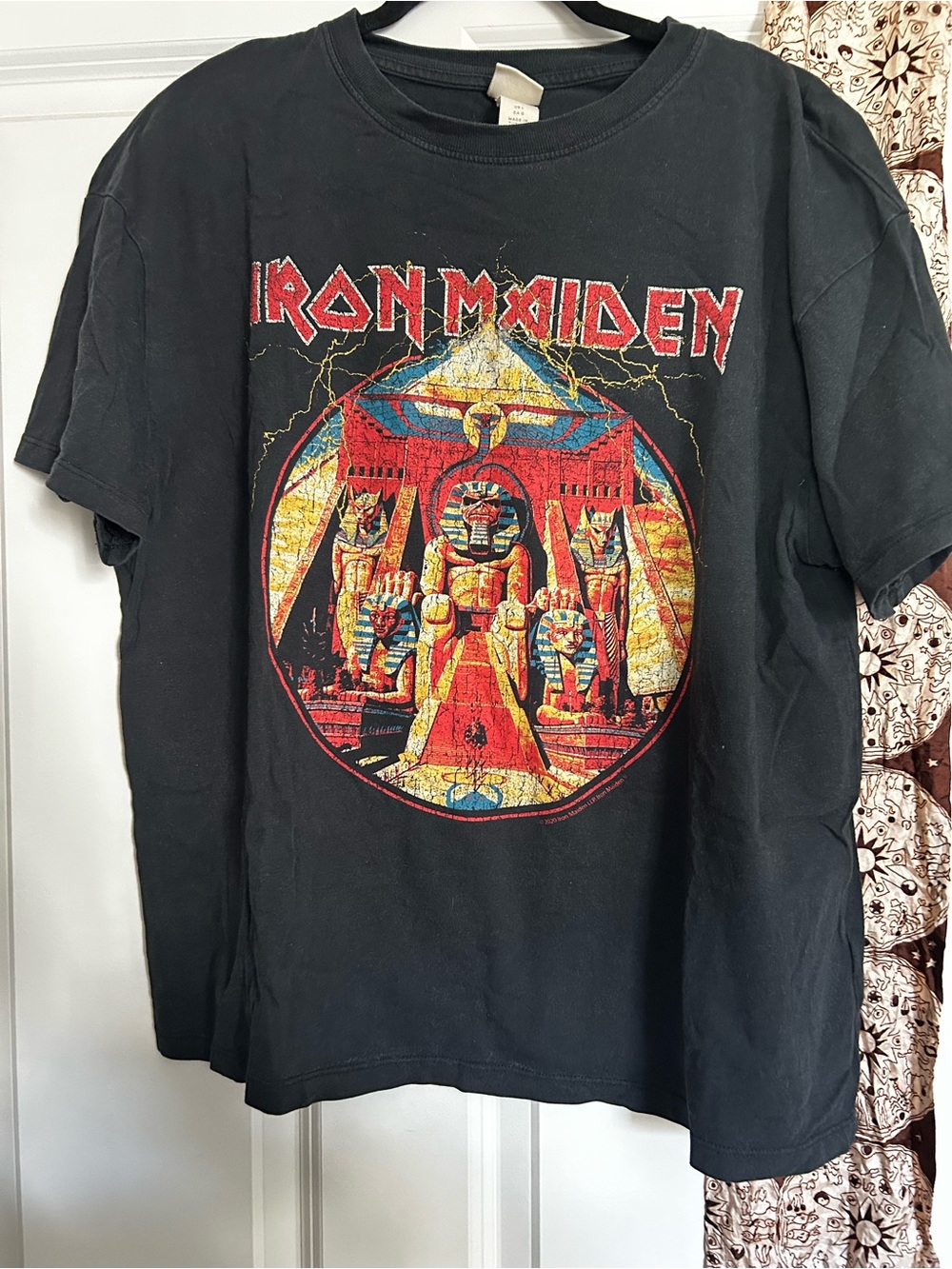 H&M Black Iron Maiden Graphic Tee